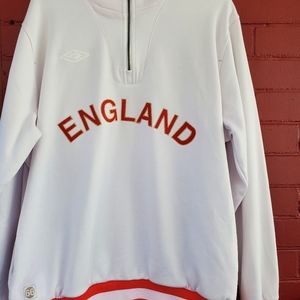 Umbro England zip up pullover XL